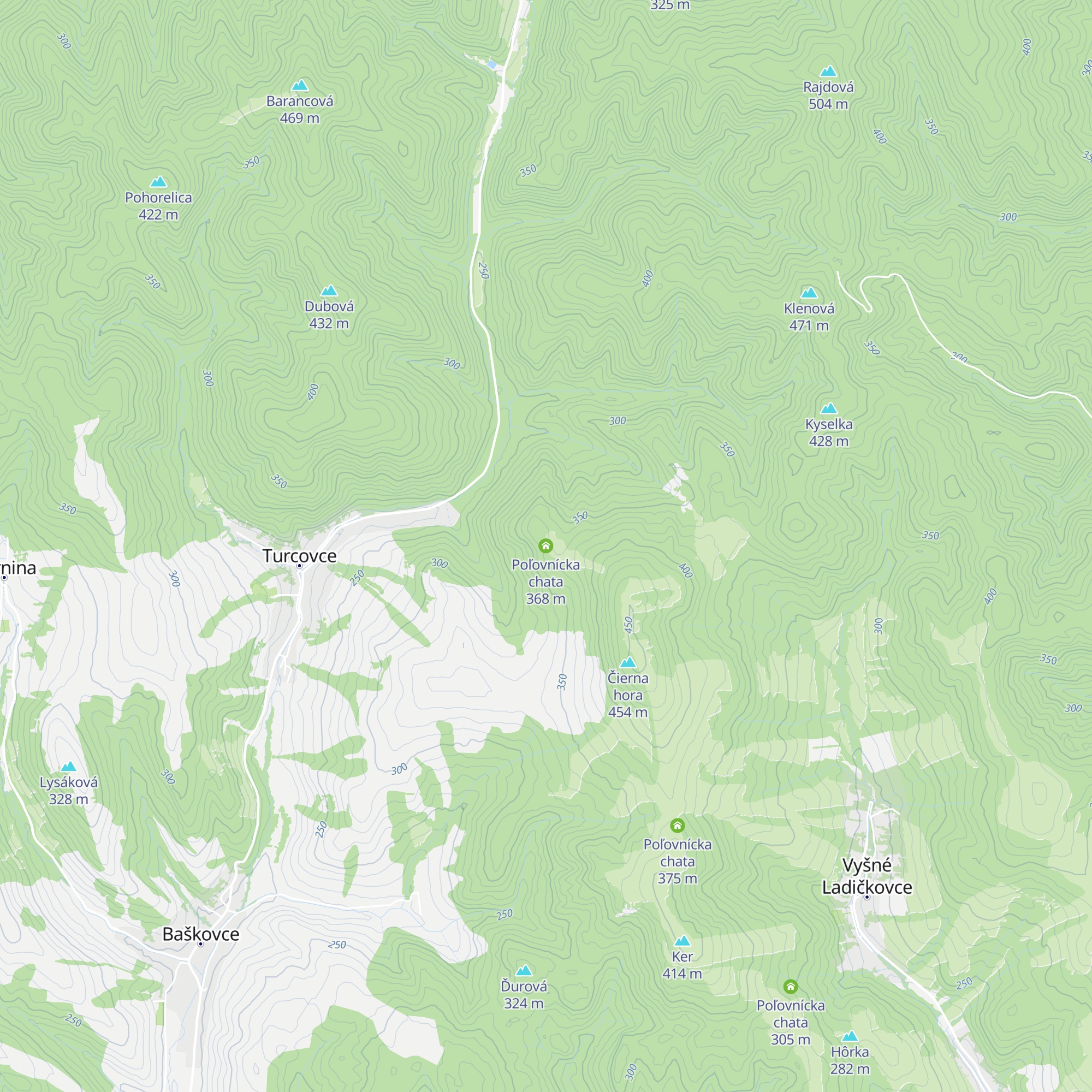 Poľovnícka chata map