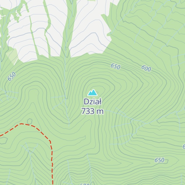 Map of Dział