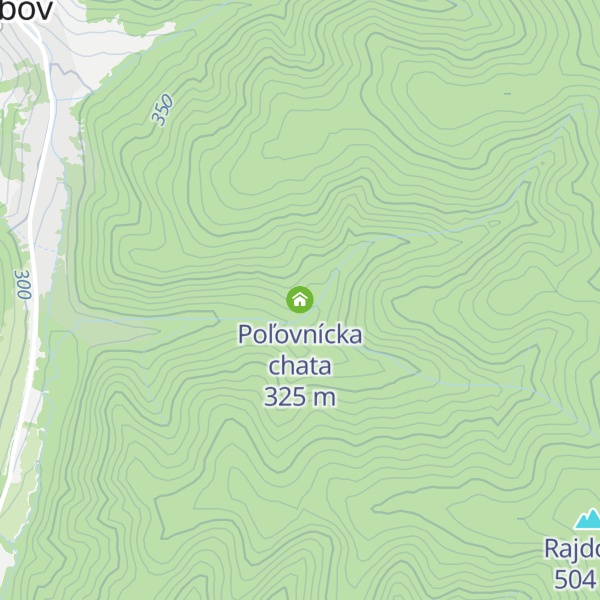 Map of Poľovnícka chata