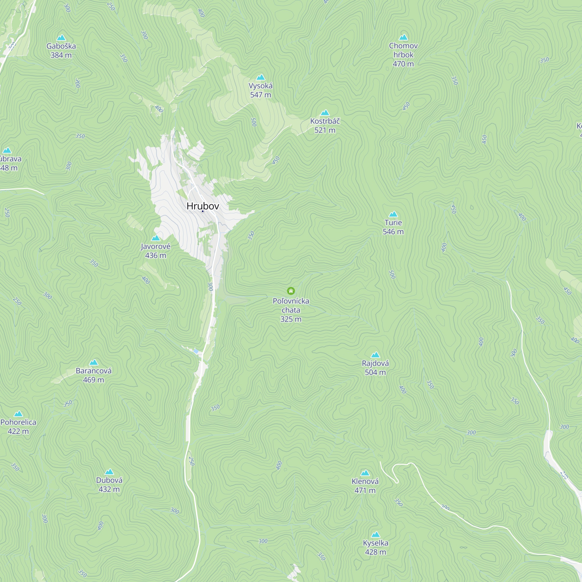 Poľovnícka chata map