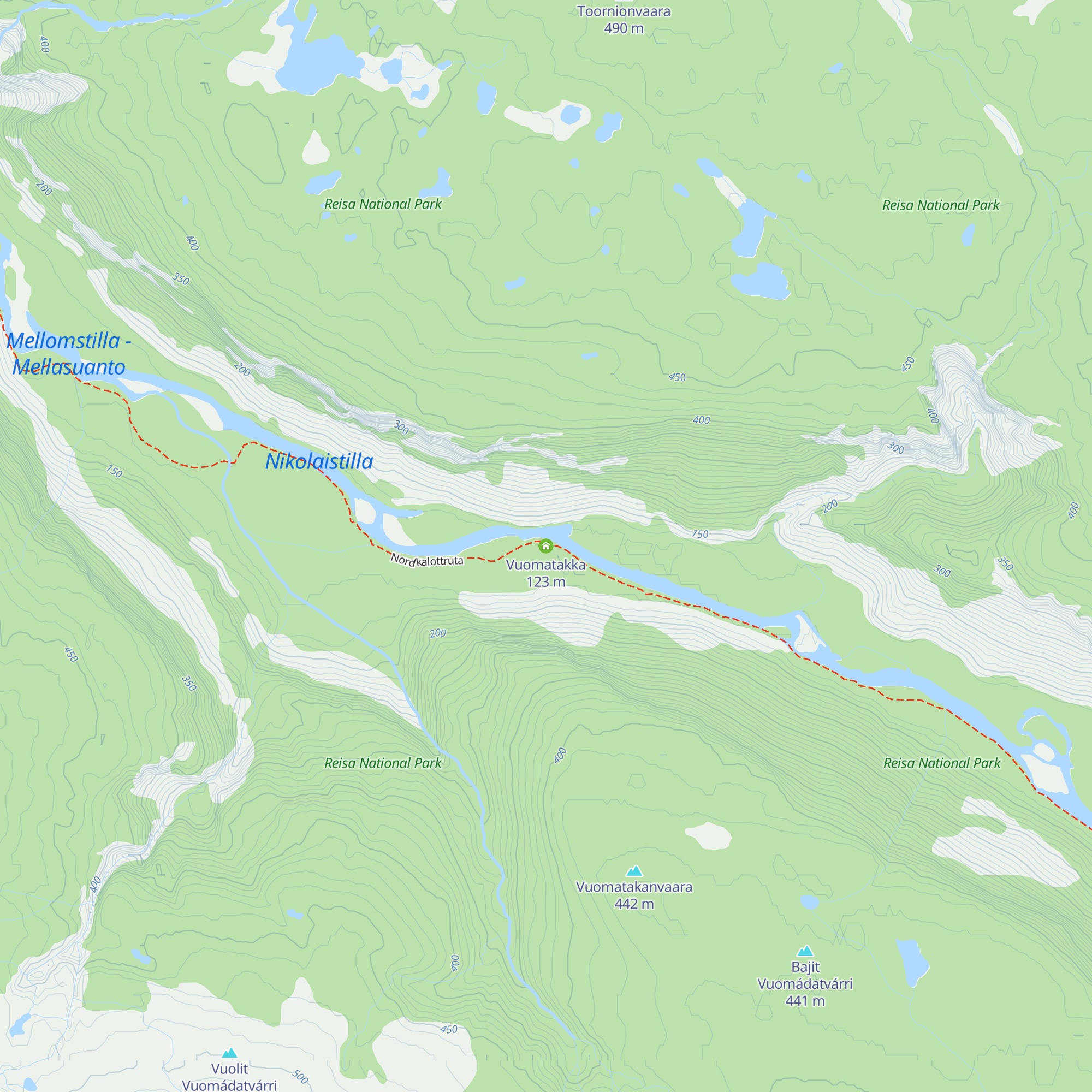 Vuomatakka map