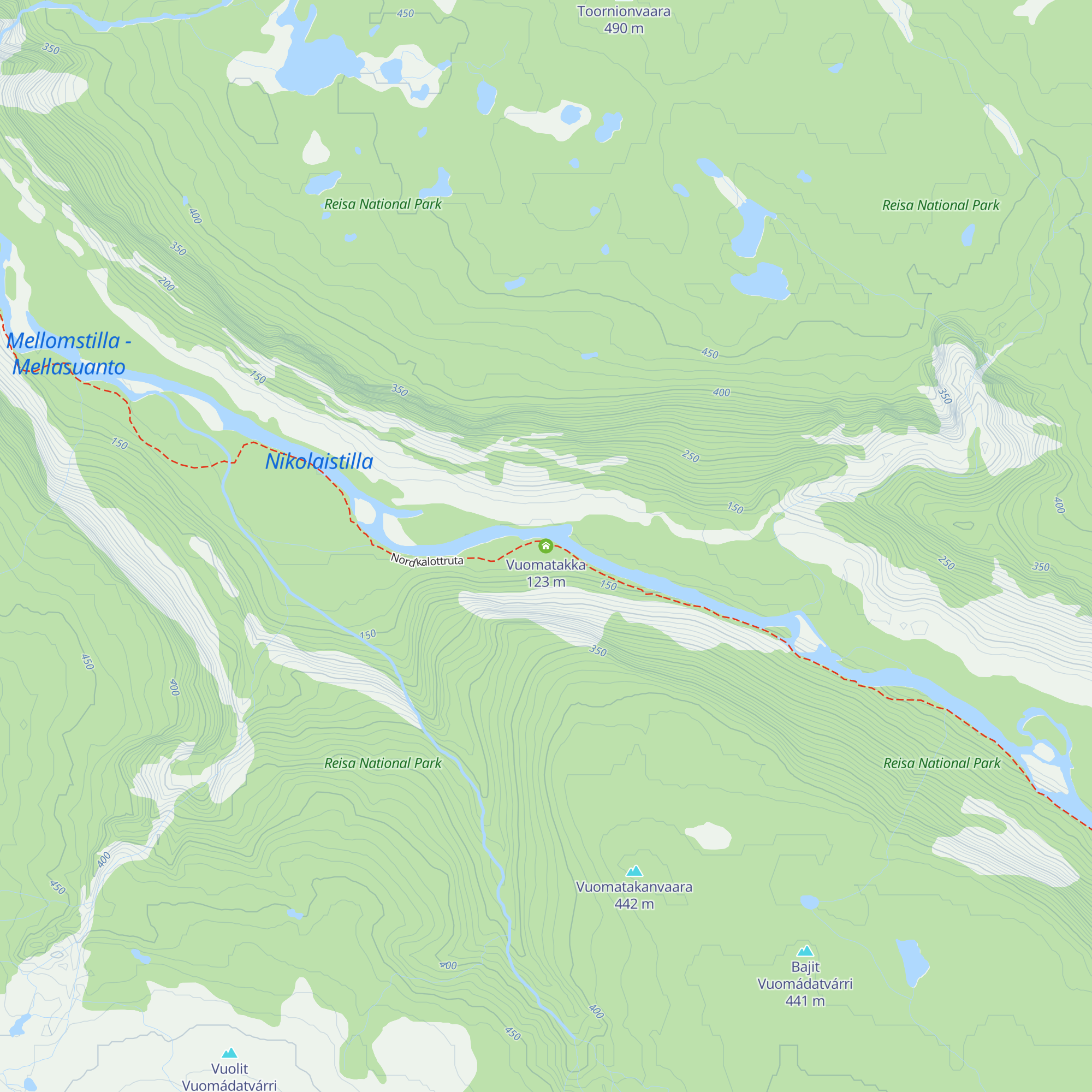 Vuomatakka map