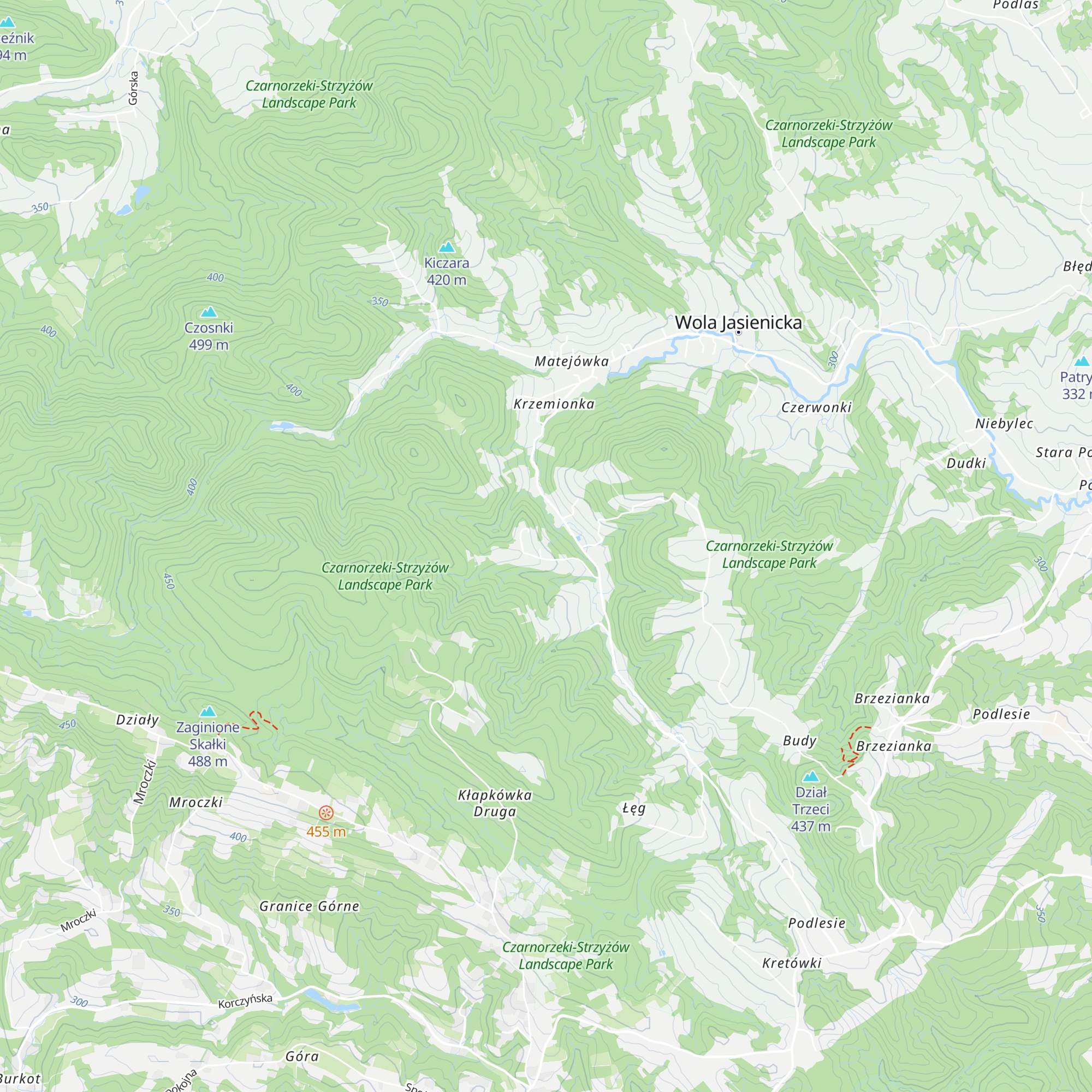 Chatka Dyziówka map