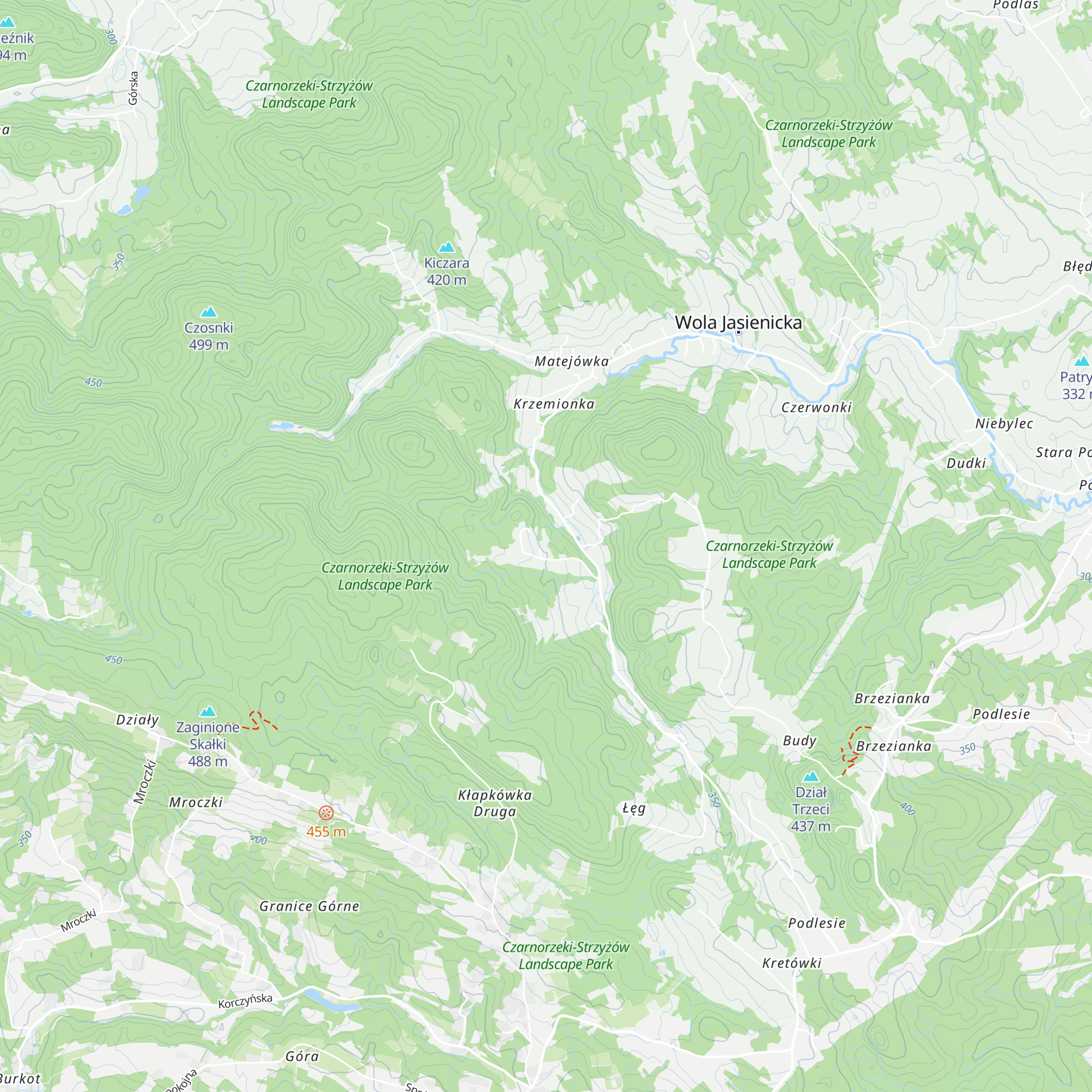 Chatka Dyziówka map