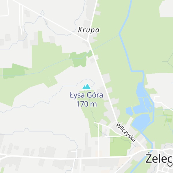 Map of Łysa Góra
