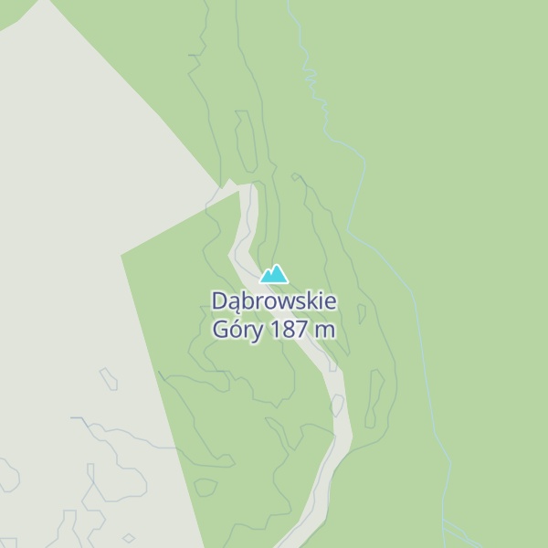Map of Dąbrowskie Góry