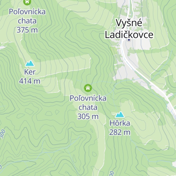 Map of Poľovnícka chata