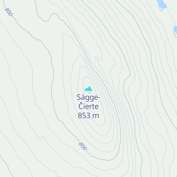 Map of Ságge-Čierte
