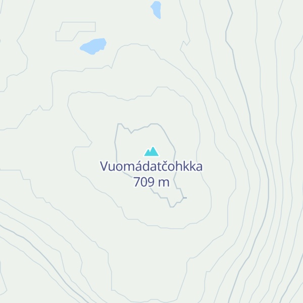 Map of Vuomádatčohkka