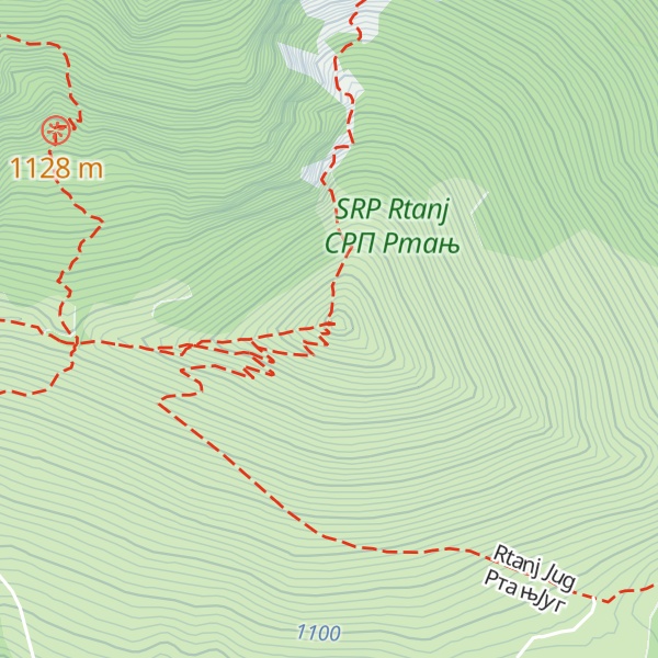 Map of Šiljak
