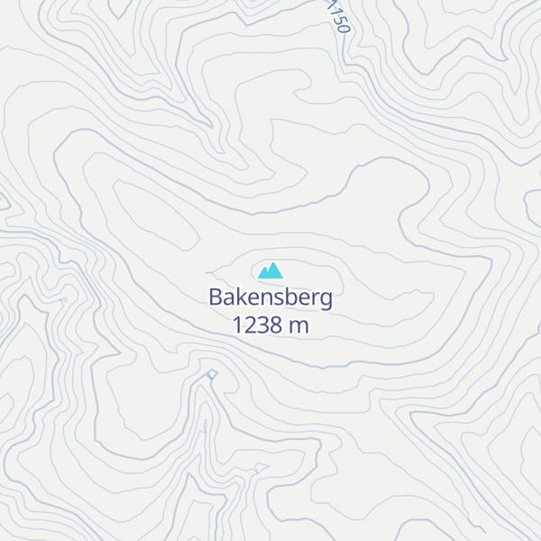 Map of Bakensberg