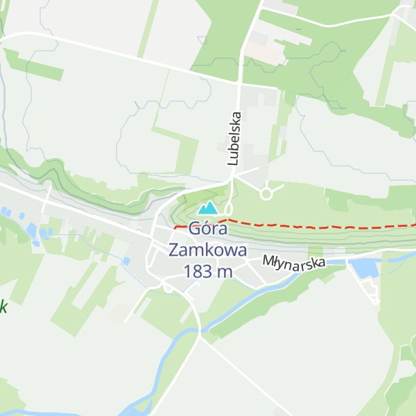 Map of Góra Zamkowa