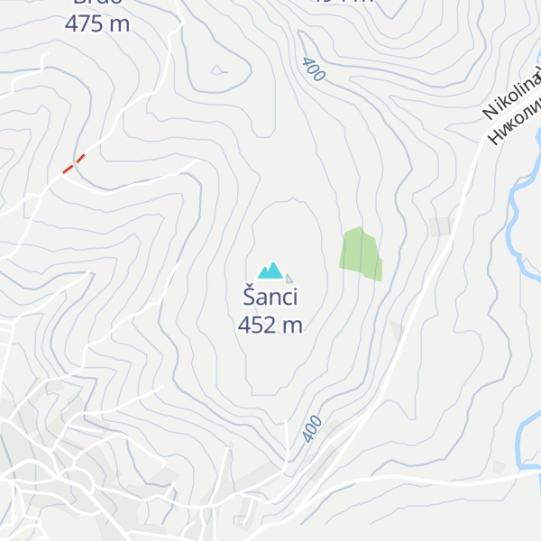 Map of Šanci