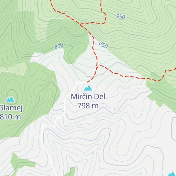 Map of Mirčin Del