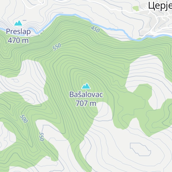 Map of Bašalovac
