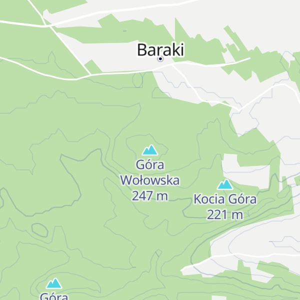 Map of Góra Wołowska