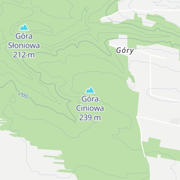 Map of Góra Ciniowa