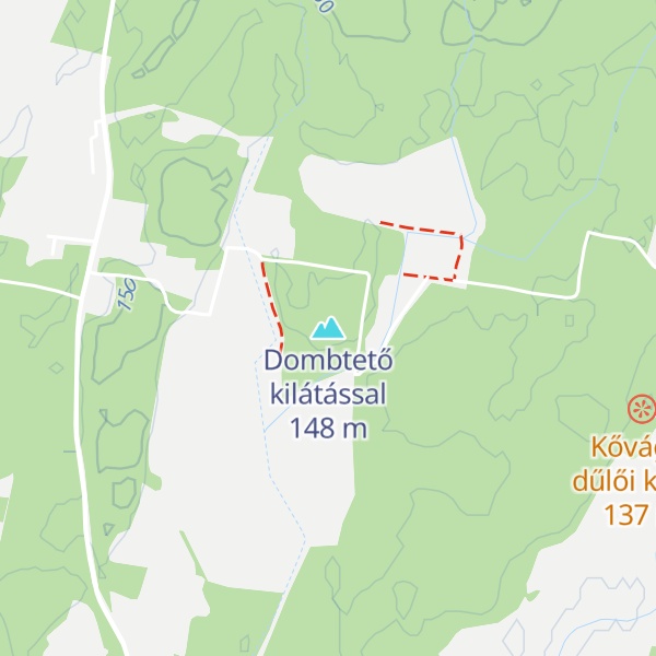 Map of Dombtető kilátással