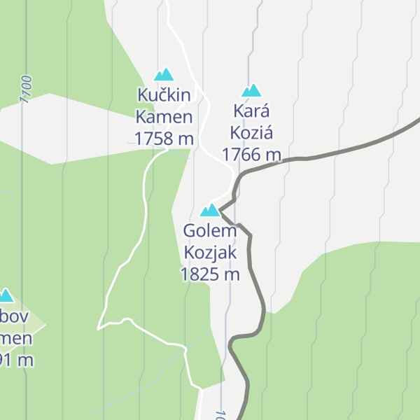 Map of Golem Kozјak