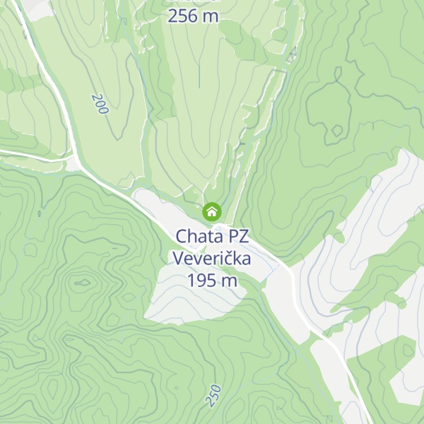 Map of Chata PZ Veverička