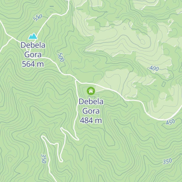 Map of Debela Gora