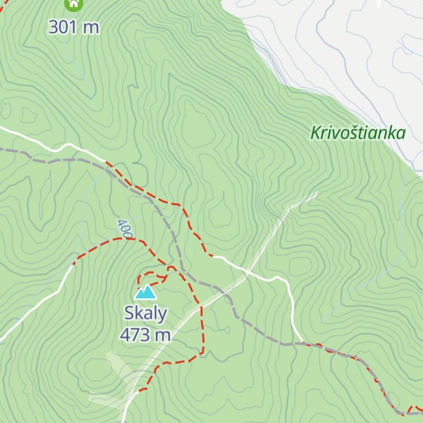 Map of Uhliská