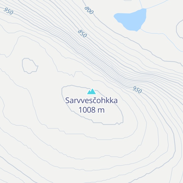 Map of Sarvvesčohkka