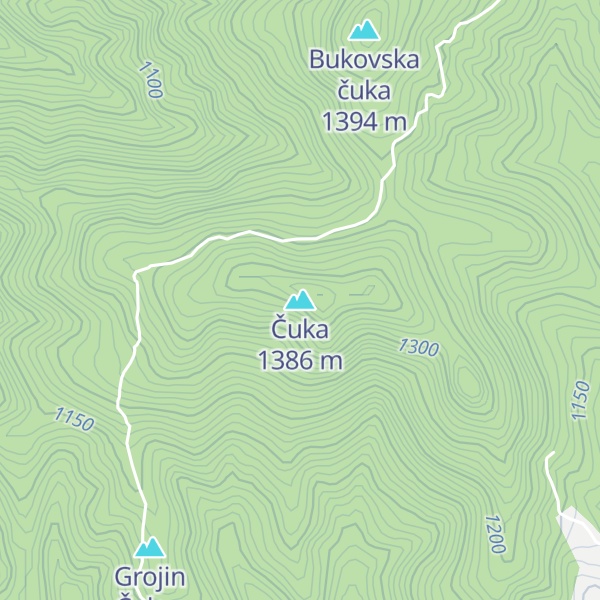 Map of Čuka
