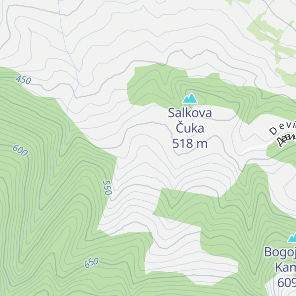 Map of Jerebići del