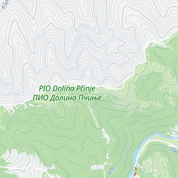 Map of Kostin čukar