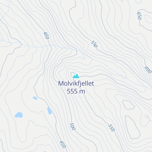 Map of Molvikfjellet
