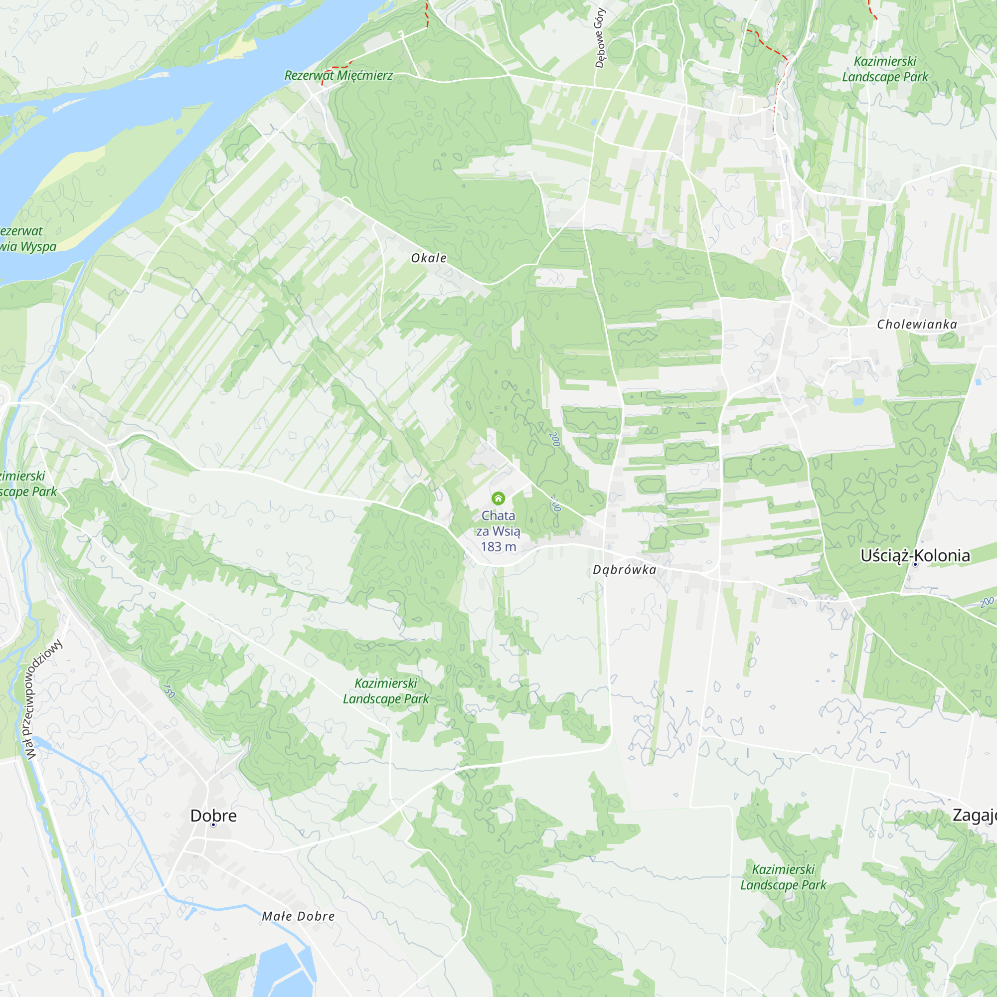 Chata za Wsią map