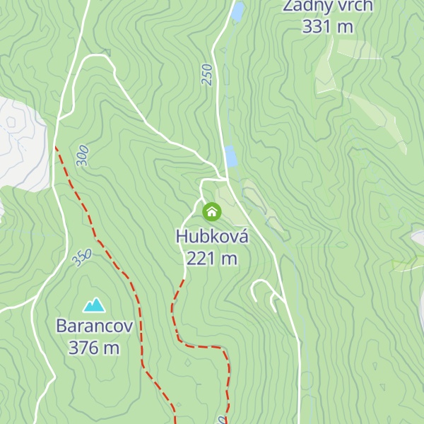 Map of Hubková