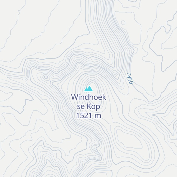 Map of Windhoek se Kop