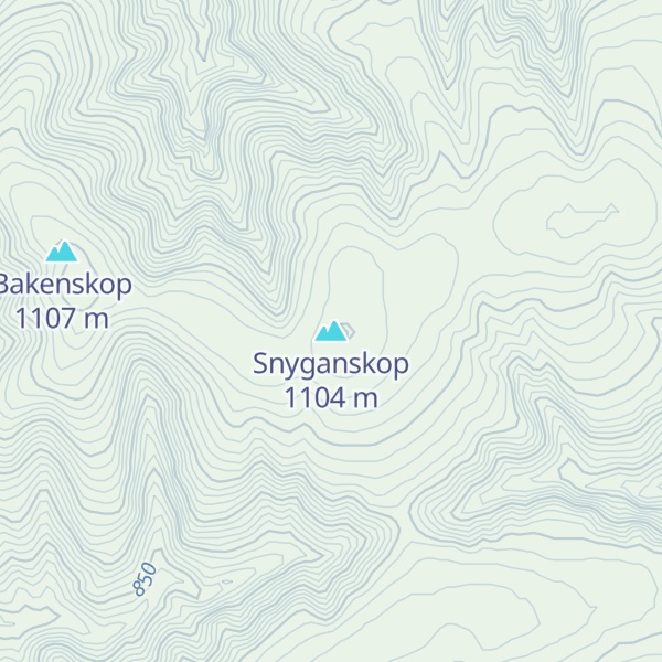Map of Snyganskop
