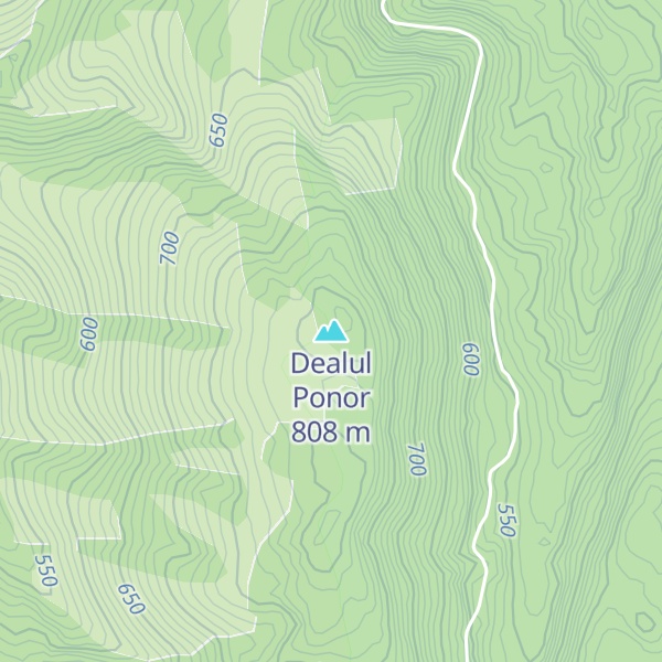 Map of Dealul Ponor