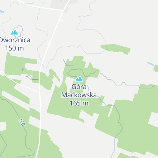 Map of Góra Maćkowska
