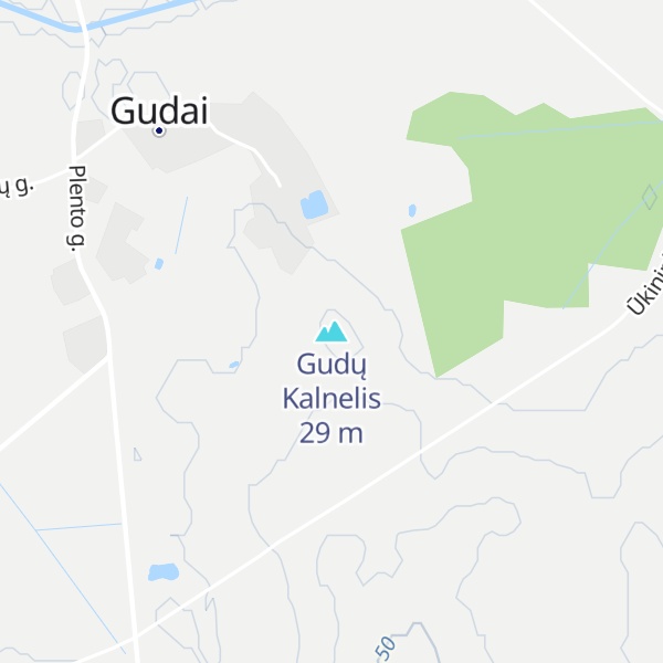 Map of Gudų Kalnelis