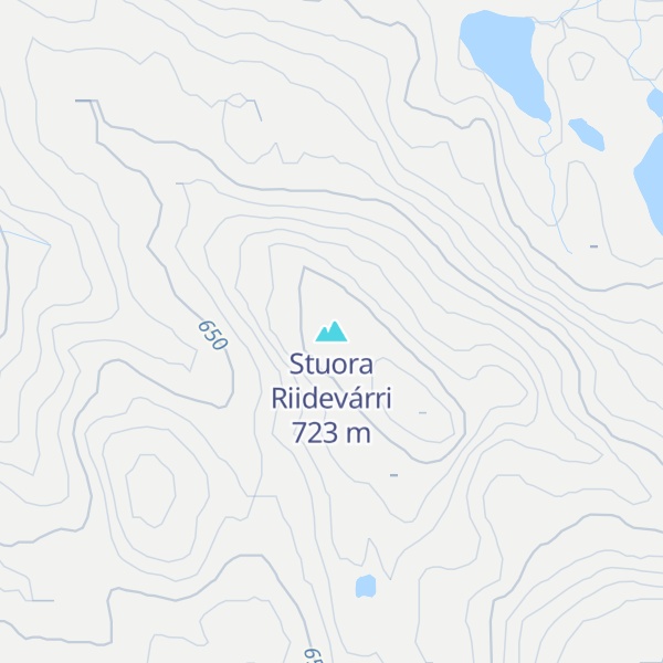 Map of Stuora Riidevárri