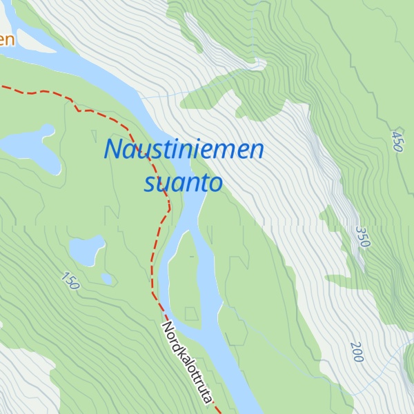 Map of Naustihytta
