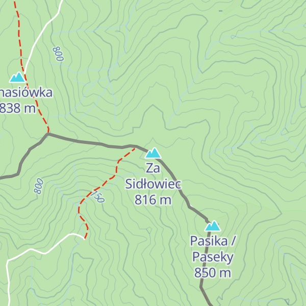 Map of Za Sidłowiec