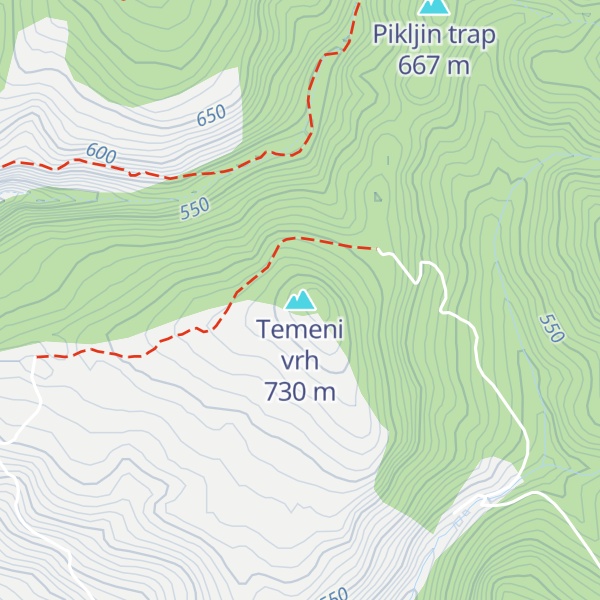 Map of Temeni vrh
