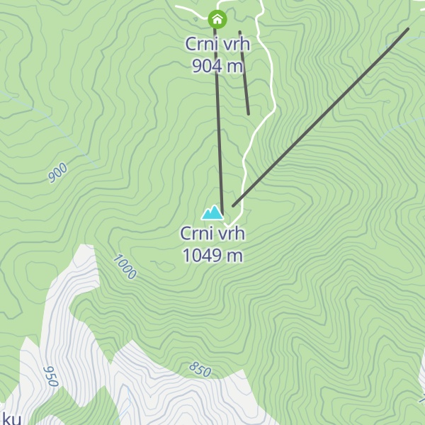 Map of Crni vrh