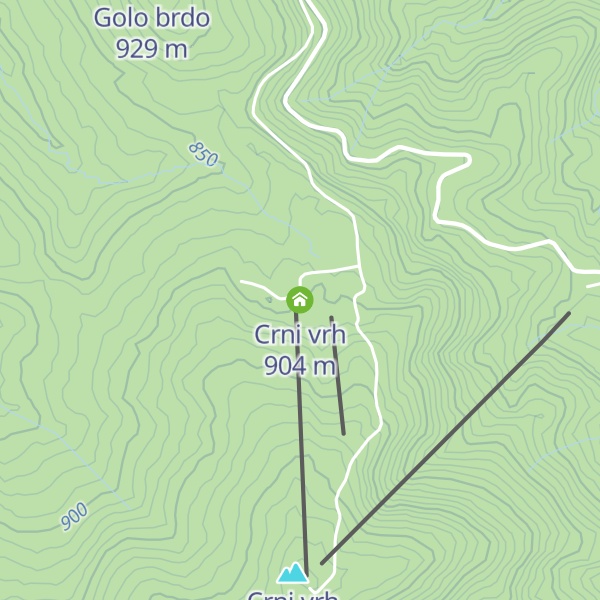 Map of Crni vrh