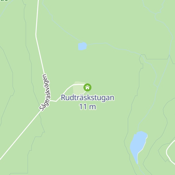 Map of Rudträskstugan