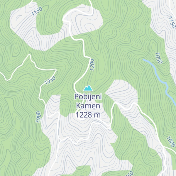 Map of Pobijeni Kamen