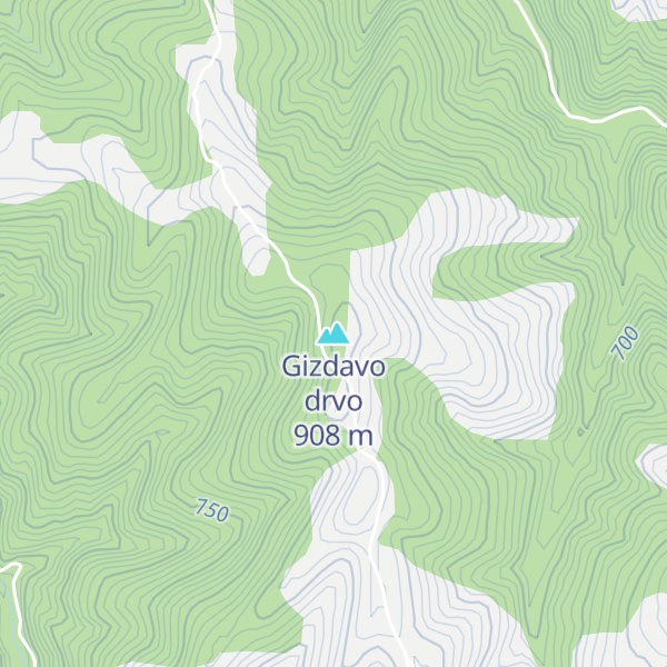 Map of Gizdavo drvo