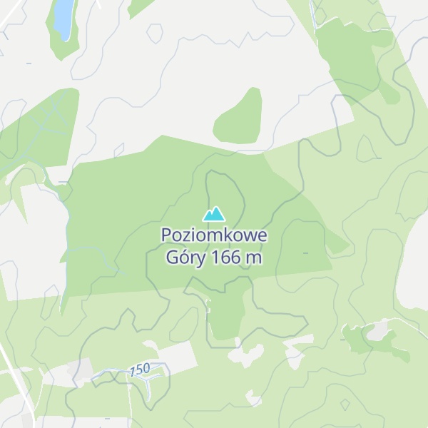 Map of Poziomkowe Góry