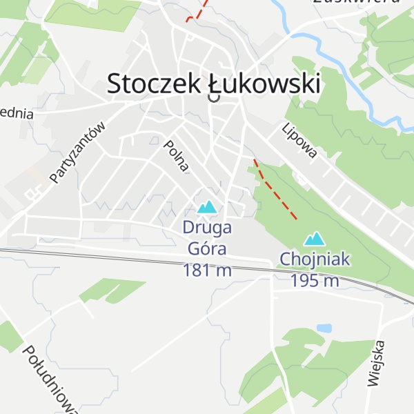 Map of Druga Góra