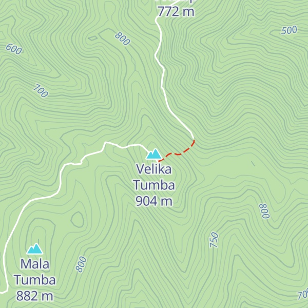 Map of Velika Tumba